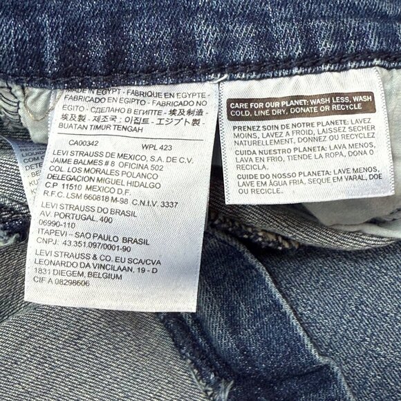 Levis Womens 505 Straight Leg‎ Jeans Size 6 Classic Blue Denim - Picture 5 of 16